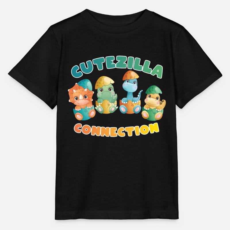 Cutezilla Collection Dinoshirt - T-shirt bio MINI CREATOR Stanley/Stella Enfant - noir