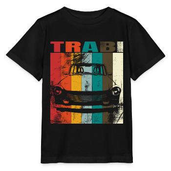 Trabi East German Car GDR Cult Retro Vintage - Stanley/Stella MINI CREATOR Kids’ T-Shirt - black - Front - Mikhail (115cm)