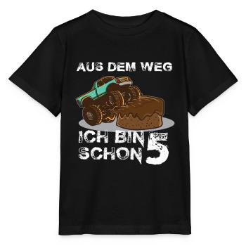 5. Geburtstag Monstertruck 5 Jahre Geschenk - Stanley/Stella Kinder T-Shirt MINI CREATOR  - Schwarz - Vorne - Mikhail (115cm)