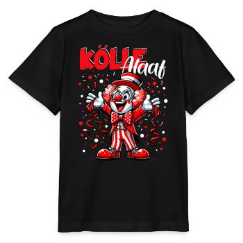Carnaval de Cologne Kölle Clown Alaaf Konfetti Rut Wiess - T-shirt bio MINI CREATOR Stanley/Stella Enfant - noir - Devant - Mikhail (115cm)