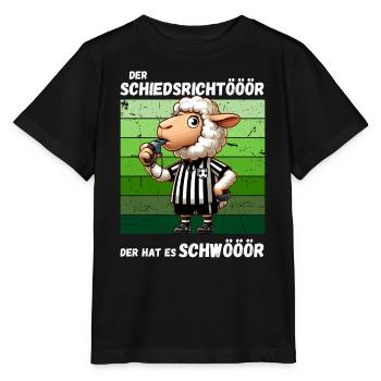 Fußball Elfmeter Fußballspieler Schiri Lustig - Stanley/Stella Kinder T-Shirt MINI CREATOR  - Schwarz - Vorne - Mikhail (115cm)