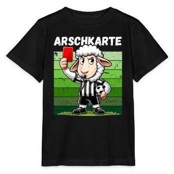 Football Football Fan Final Red Card Foul Funny - Stanley/Stella MINI CREATOR Kids’ T-Shirt - black - Front - Mikhail (115cm)