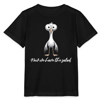 Mouette Drôle Dicton Nord Allemand Hambourg Mer du Nord - T-shirt bio MINI CREATOR Stanley/Stella Enfant - noir - Devant - Mikhail (115cm)