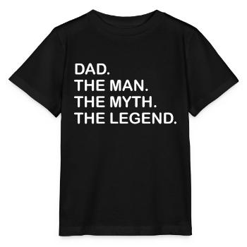 Meilleur papa. Cadeau pour papa. Meilleur papa jamais. Best-seller. - T-shirt bio MINI CREATOR Stanley/Stella Enfant - noir - Devant - Mikhail (115cm)