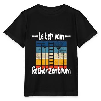 Leiter vom Rechenzentrum - Stanley/Stella Kinder T-Shirt MINI CREATOR  - Schwarz - Vorne - Mikhail (115cm)