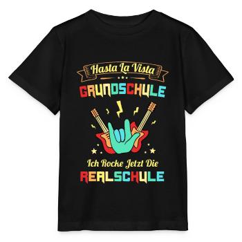 5. Klasse Realschule Hasta La Vista Grundschule - Stanley/Stella Kinder T-Shirt MINI CREATOR  - Schwarz - Vorne - Mikhail (115cm)
