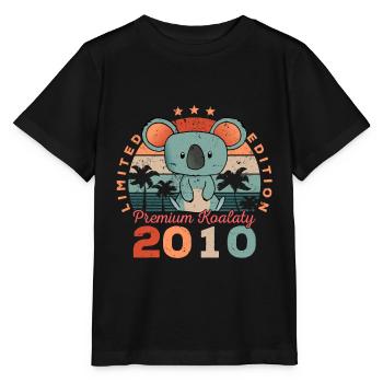 Year of birth 2010 Birthday Koala Koala Bear - Stanley/Stella MINI CREATOR Kids’ T-Shirt - black - Front - Mikhail (115cm)