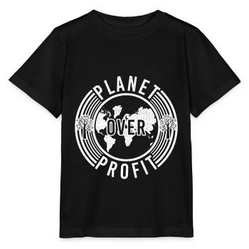 Changement climatique Environnement Environnement Planète - T-shirt bio MINI CREATOR Stanley/Stella Enfant - noir - Devant - Mikhail (115cm)