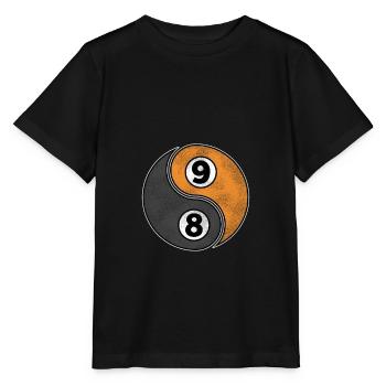 8-Ball & 9-Ball - Pool Billiard Ball Snooker - Stanley/Stella MINI CREATOR Kids’ T-Shirt - black - Front - Mikhail (115cm)