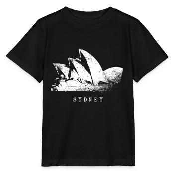 Opéra de Sydney Vintage Opera House Australie - T-shirt bio MINI CREATOR Stanley/Stella Enfant - noir - Devant - Mikhail (115cm)