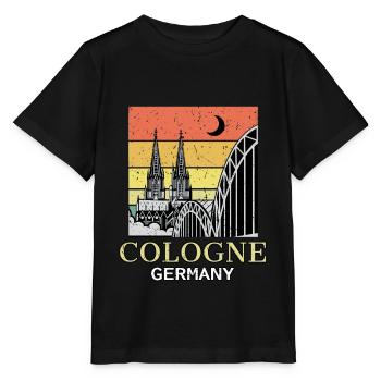 Chemise de la cathédrale de Cologne Cologne - T-shirt bio MINI CREATOR Stanley/Stella Enfant - noir - Devant - Mikhail (115cm)