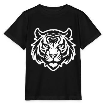 Tiger Head - Stanley/Stella MINI CREATOR Kids’ T-Shirt - black - Front - Mikhail (115cm)