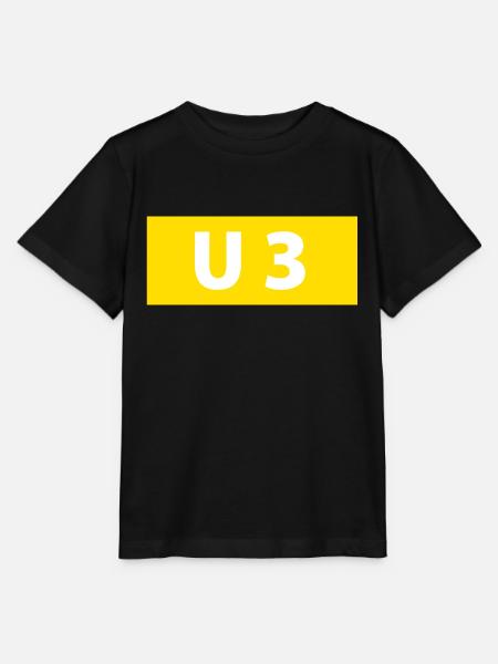 U-Bahn Linie Hamburg U3 Andenken Souvenir Geschenk - Stanley/Stella Kinder T-Shirt MINI CREATOR  - Schwarz