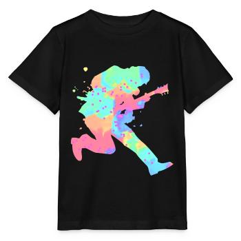 Gitarrist - Stanley/Stella Kinder T-Shirt MINI CREATOR  - Schwarz - Vorne - Mikhail (115cm)