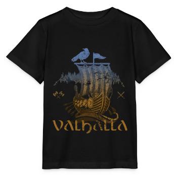 Valhalla Viking Vikings Bjoern Eisenseite - Stanley/Stella Kinder T-Shirt MINI CREATOR  - Schwarz - Vorne - Mikhail (115cm)