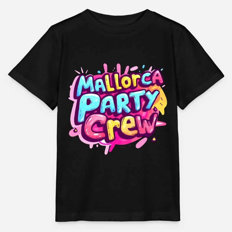 Mallorca Party Crew Tour - Stanley/Stella Kinder T-Shirt MINI CREATOR  - Schwarz