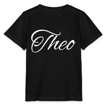Theo Vorname Junge - Stanley/Stella Kinder T-Shirt MINI CREATOR  - Schwarz - Vorne - Mikhail (115cm)