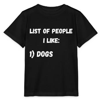 Hund Hunde Hundefreund Hundebesitzer Wauwau Lustig - Stanley/Stella Kinder T-Shirt MINI CREATOR  - Schwarz - Vorne - Mikhail (115cm)
