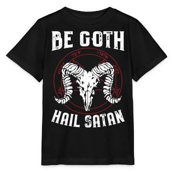 Satan Teufel Geschenke | Satanismus Gothic Horror - Stanley/Stella Kinder T-Shirt MINI CREATOR  - Schwarz - Vorne - Mikhail (115cm)