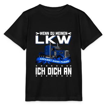 Brummi LKW Fahrer Motiv T Shirt 152 - Stanley/Stella Kinder T-Shirt MINI CREATOR  - Schwarz - Vorne - Mikhail (115cm)