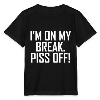Je suis en pause. Ne me dérange pas! - T-shirt bio MINI CREATOR Stanley/Stella Enfant - noir - Devant - Mikhail (115cm)