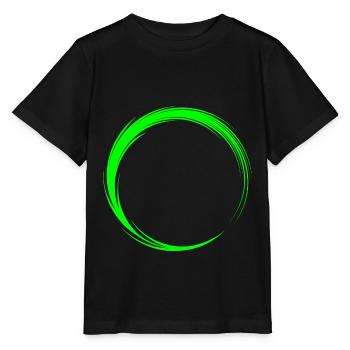 Kreis Symbol Form - Stanley/Stella Kinder T-Shirt MINI CREATOR  - Schwarz - Vorne - Mikhail (115cm)