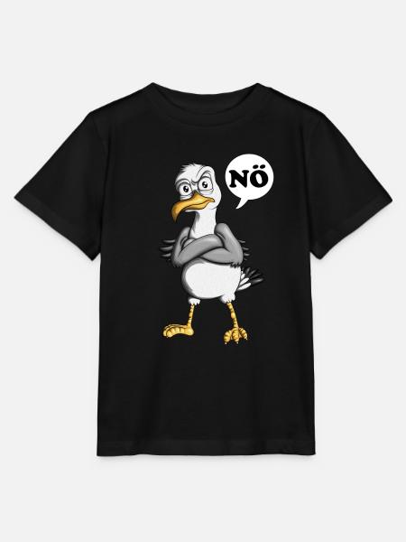 Plattdeutsche Möwe Nö Spruch Nordsee Liebhaber - Stanley/Stella Kinder T-Shirt MINI CREATOR - Schwarz