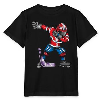 Eissport Eishockey Spieler macht den Dab Tanz - Stanley/Stella Kinder T-Shirt MINI CREATOR  - Schwarz - Vorne - Mikhail (115cm)