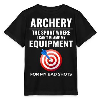 Archery Targets Archer Bullseye Shooting Sport - Stanley/Stella MINI CREATOR Kids’ T-Shirt - black - Front - Mikhail (115cm)