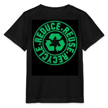 Tag Der Erde Reduzieren, Wiederverwenden, Recyceln - Stanley/Stella Kinder T-Shirt MINI CREATOR  - Schwarz - Vorne - Mikhail (115cm)