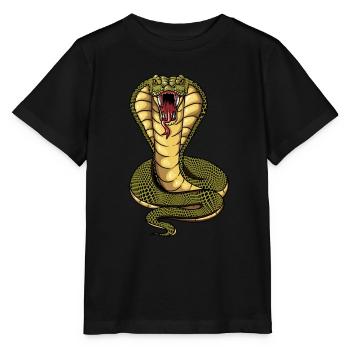 serpent serpent reproduction terrarium serpent venimeux - T-shirt bio MINI CREATOR Stanley/Stella Enfant - noir - Devant - Mikhail (115cm)