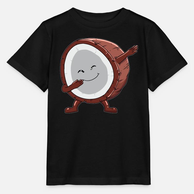 Noix de Dabbing Vacances Vacances Mer du Sud Île Palmier - T-shirt bio MINI CREATOR Stanley/Stella Enfant - noir