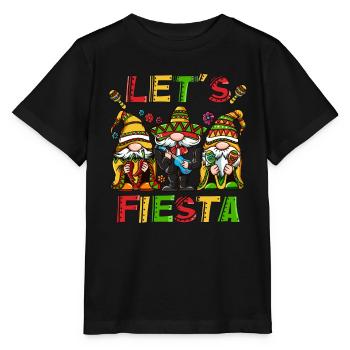 Let's Fiesta Mexico Holiday Music Band Holiday Shirt - Stanley/Stella MINI CREATOR Kids’ T-Shirt - black - Front - Mikhail (115cm)