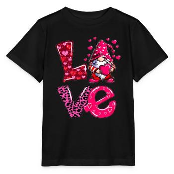 Wichtel frisch verliebt Verliebte Paare Mann Frau - Stanley/Stella Kinder T-Shirt MINI CREATOR  - Schwarz - Vorne - Mikhail (115cm)