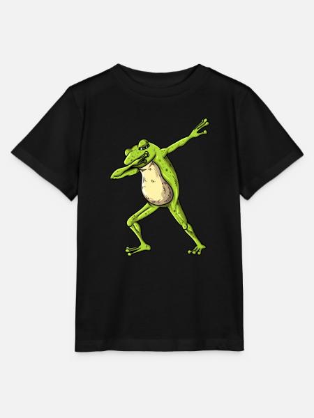 Dab tanzende Kröte im Frosch Teich Naturshirt - Stanley/Stella Kinder T-Shirt MINI CREATOR - Schwarz
