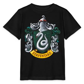 Harry Potter Emblem Slytherin Painting - Stanley/Stella MINI CREATOR Kids’ T-Shirt - black - Front - Mikhail (115cm)