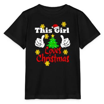 CETTE FILLE AIME NOËL - Noël Femmes - T-shirt bio MINI CREATOR Stanley/Stella Enfant - noir - Devant - Mikhail (115cm)