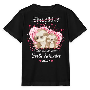 Ich Werde Eine Große Schwester 2024 - Stanley/Stella Kinder T-Shirt MINI CREATOR  - Schwarz - Vorne - Mikhail (115cm)