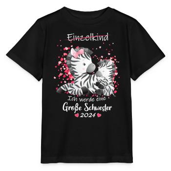 Ich Werde Eine Große Schwester 2024 - Stanley/Stella Kinder T-Shirt MINI CREATOR  - Schwarz - Vorne - Mikhail (115cm)