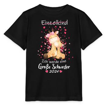Ich Werde Eine Große Schwester 2024 - Stanley/Stella Kinder T-Shirt MINI CREATOR  - Schwarz - Vorne - Mikhail (115cm)