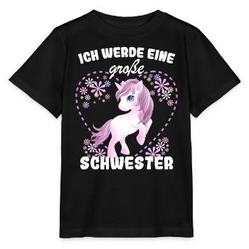 Ich Werde Eine Große Schwester 2024 - Stanley/Stella Kinder T-Shirt MINI CREATOR  - Schwarz - Vorne - Mikhail (115cm)