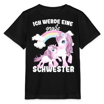 Ich Werde Eine Große Schwester 2025 - Stanley/Stella Kinder T-Shirt MINI CREATOR  - Schwarz - Vorne - Mikhail (115cm)
