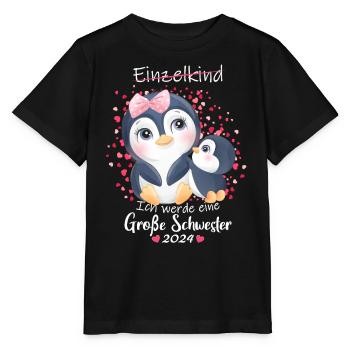 Ich Werde Eine Große Schwester 2024 - Stanley/Stella Kinder T-Shirt MINI CREATOR  - Schwarz - Vorne - Mikhail (115cm)