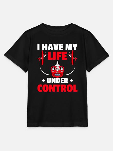 RC-Flugzeug RC-Flugzeug - Stanley/Stella Kinder T-Shirt MINI CREATOR  - Schwarz