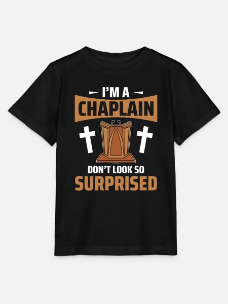 Kaplan Pfarrer - Stanley/Stella Kinder T-Shirt MINI CREATOR - Schwarz