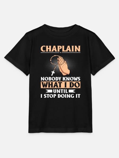 Kaplan Pfarrer - Stanley/Stella Kinder T-Shirt MINI CREATOR  - Schwarz