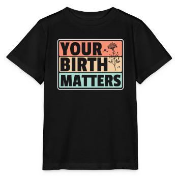 Doula Nurse Midwife - Stanley/Stella MINI CREATOR Kids’ T-Shirt - black - Front - Mikhail (115cm)
