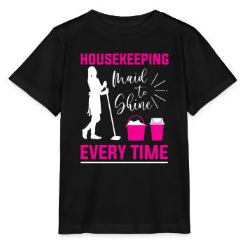 Week of Appreciation for Housekeeping - Stanley/Stella MINI CREATOR Kids’ T-Shirt - black - Front - Mikhail (115cm)