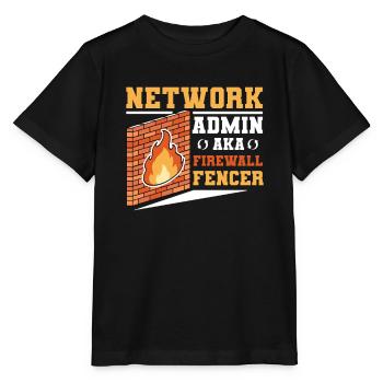 Administrateur réseau Administrateur système Réseau - T-shirt bio MINI CREATOR Stanley/Stella Enfant - noir - Devant - Mikhail (115cm)
