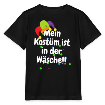 My Costume Is In The Laundry Carnival Costume - Stanley/Stella MINI CREATOR Kids’ T-Shirt - black - Front - Mikhail (115cm)
